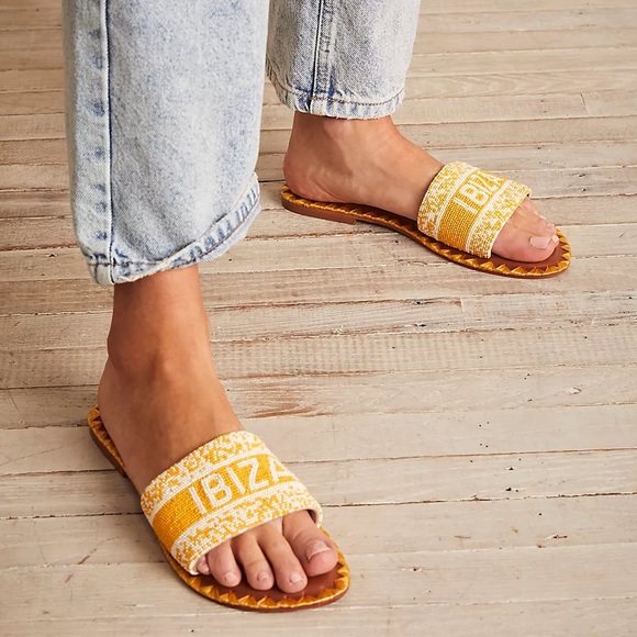 Free People Jet Set Slide Sandals Ibiza EU 40 - Picture 7 of 9